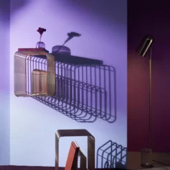 AYTM CURVA Stool And Shelf -Hallway Salg aytm skammel curva stool and shelf gold 4299073 scaled