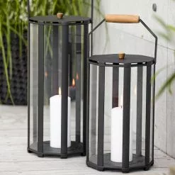 Cane-line Lightlux Lanterne M/Teak -Hallway Salg cane line lanterne lightlux lanterne m teak lava grey aluminium lille 7445079.png