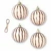 Ferm LIVING Christmas Glass Ornaments Lines - Set Of 4 -Hallway Salg ferm living julekugle christmas glass ornaments lines set of 4 red brown 9170217 scaled
