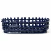 Ferm LIVING Ceramic Basket -Hallway Salg ferm living kurv keramisk kurv oval blue 4889536 scaled