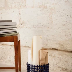 Ferm LIVING Ceramic Basket -Hallway Salg ferm living kurv keramisk kurv oval blue 683741 scaled