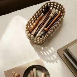 Ferm LIVING Ceramic Basket -Hallway Salg ferm living kurv keramisk kurv small cashmere 9141633 scaled