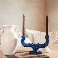 Ferm LIVING Dito Candle Holder -Hallway Salg ferm living lyseholder dito candle holder bright blue double 7938923 scaled
