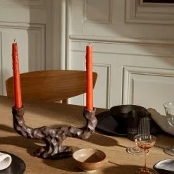 Ferm LIVING Dito Candle Holder -Hallway Salg ferm living lyseholder dito candle holder dark brown double 6333904 scaled