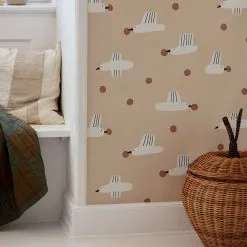 Hallway Salg -Hallway Salg ferm living tapet birds berries wallpaper powder 1376731 scaled