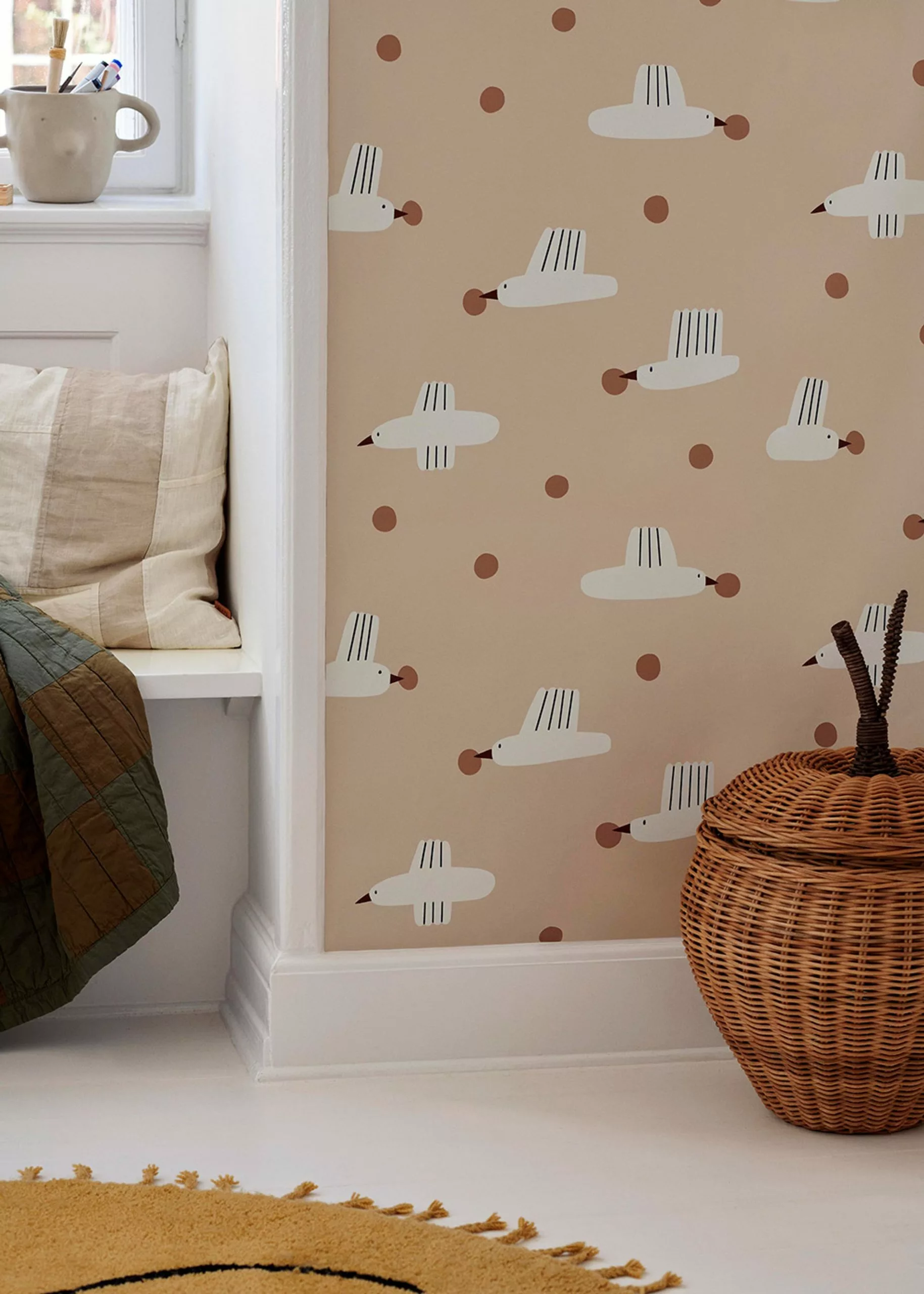 Ferm LIVING Birds & Berries Wallpaper 4 Ferm LIVING Birds & Berries Wallpaper - Billede 2