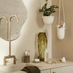 Ferm LIVING Speckle Hanging Pot -Hallway Salg ferm living urtepotte speckle hanging pot small off white 173025 scaled