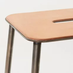 Frama Adam Stool H50 -Hallway Salg frama skammel adam stool h50 leather raw steel 3730268 scaled