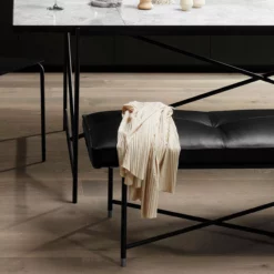 HANDVÄRK Piano Bench By Emil Thorup -Hallway Salg handvaerk baenk handvaerk piano bench af emil thorup black black leather 7895440 scaled