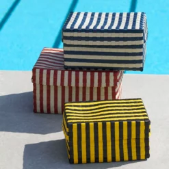 Hay Maxim Stripe Box -Hallway Salg hay kasser maxim stripe box yellow black 8419535 scaled
