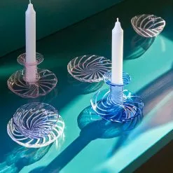 Hay Flare -Hallway Salg hay lyseholder flare lysestager stripe blue w white 6670506 scaled