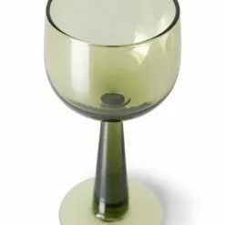 HKliving The Emeralds Wine Glass -Hallway Salg hk living glas the emeralds wine glass olive green tall 3134255.png scaled