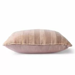 HKliving Striped Velvet Cushion -Hallway Salg hk living pude striped velvet cushion beige liver 4201318