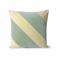 HKliving Striped Velvet Cushion