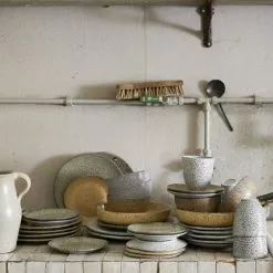 HKliving Gradient Ceramics Deep Plate -Hallway Salg hk living tallerken gradient ceramics deep plate cream 4811758.png scaled