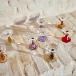 HKliving Swirl Wine Glass High -Hallway Salg hk living vinglas swirl wine glass high nude 711810