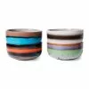HKliving 70s Dessert Bowls (Set Of 4) -Hallway Salg hkliving skaal 70s ceramics dessert bowls freak out set of 4 freak out 5641988 scaled