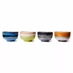 HKliving 70s Noodle Bowls (Set Of 4) -Hallway Salg hkliving skaal 70s noodle bowls set of 4 groovy 3063813 scaled