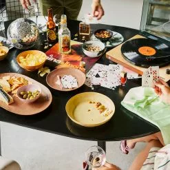 HKliving Bold & Basic Ceramics: Pasta Plate (Set Of 2) -Hallway Salg hkliving tallerken bold basic ceramics deep plate set of 2 62bd5e2012d3a yellow brown 182235 scaled