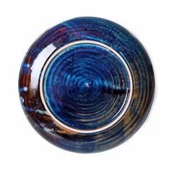 HKliving Chef Ceramics - Deep Plate, Medium -Hallway Salg hkliving tallerken hkliving chef ceramics dinner plate 63ac0ea5d9e7b rustic blue 3302001 scaled