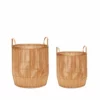Hübsch Vantage Baskets (set Of 2) -Hallway Salg huebsch kurv vantage baskets set of 2 large set nature 6614618
