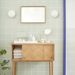 Hübsch Pamper Table Mirror -Hallway Salg huebsch spejl pamper table mirror brass white terrazzo 3633274 scaled