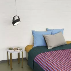 Hübsch Twist Bedspread -Hallway Salg huebsch taeppe twist bedspread stripe petrol multicolour 6198127 scaled