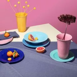 Lyngby Porcelain Rhombe Plate Ø23 Cm -Hallway Salg lyngby porcelain platte rhombe tallerken oe23 cm moerk blaa 4447524