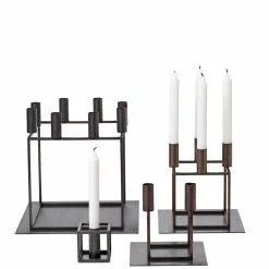 By Lassen Kubus 1 -Hallway Salg lysestage kubus 1 bruneret kobber 7092690 scaled