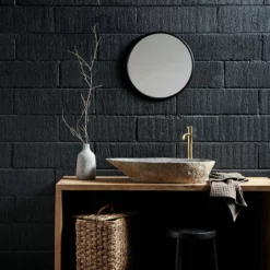 Muubs Wall Mirror Around Copenhagen -Hallway Salg muubs spejl vaegspejl rundt copenhagen large sort 2667541 scaled