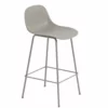 Muuto Fiber Bar Stool W/ Backrest - Tube Base