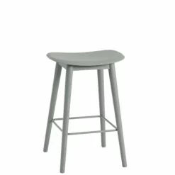 Muuto Fiber Bar Stool - Wood Base