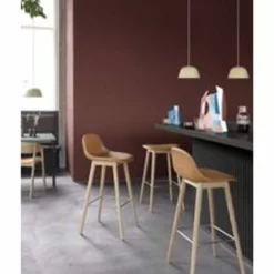 Muuto Fiber Bar Stool - Wood Base -Hallway Salg muuto skammel fiber side chair swivel base wo return silk laeder sort sort 6748043.png scaled