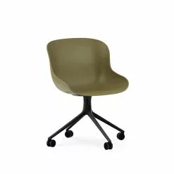 Normann Copenhagen Hyg Chair Swivel 4W -Hallway Salg normann copenhagen stol form chair swivel 4w 60d5a9b72bace olive sort aluminium 318056