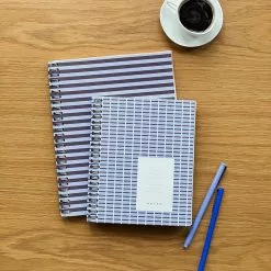 Notem NELA Notebook - Large -Hallway Salg notem notesbog notem nela notebook large blue and bordeaux 5695470 scaled