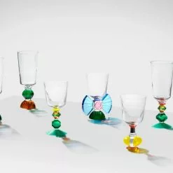 Reflections Copenhagen Richmond Short Crystal Glass - 2 Pcs -Hallway Salg reflections copenhagen glas richmond short clear black coral bright yellow 6186896.png