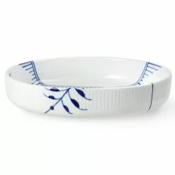 Royal Copenhagen Blå Mega Riflet - Ovnfast Fad