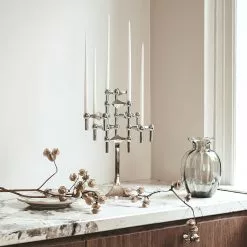 STOFF Nagel Candle Holder -Hallway Salg stoff lysestage nagelstagen krom saet a 3 stk 1234152 scaled