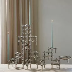 STOFF Nagel Candle Holder -Hallway Salg stoff lysestage nagelstagen krom saet a 3 stk 5347506 scaled