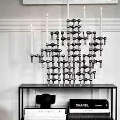 STOFF Nagel Candle Holder -Hallway Salg stoff lysestage nagelstagen sort krom 2806498 scaled