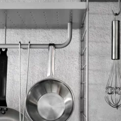 String Rods For Metal Shelf -Hallway Salg string knager string metal shelf w low egde large black 2733735 scaled