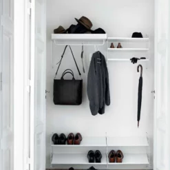 String Rods For Metal Shelf -Hallway Salg string knager string metal shelf w low egde large black 4131246 scaled