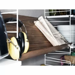 String Wood Magazine Shelf -Hallway Salg string magasinholder string wood magazine shelf large walnut 3109137 scaled