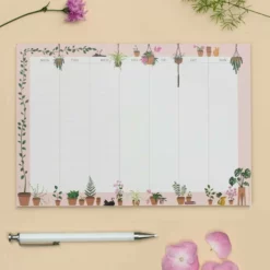 ViSSEVASSE PLANTS BLOSSOM WEEKLY - Notepad